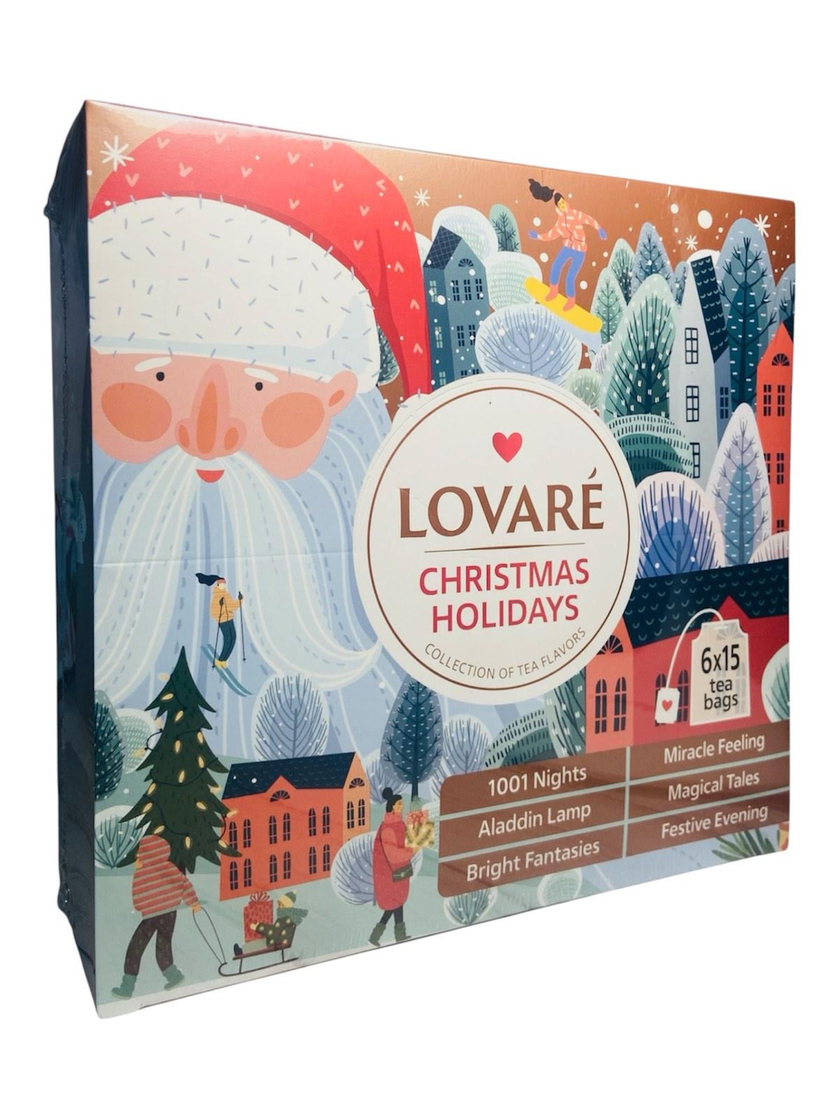 Чай Lovare Коллекция чая Christmas Holidays 6 вкусов по 15 пакетиков (60902)