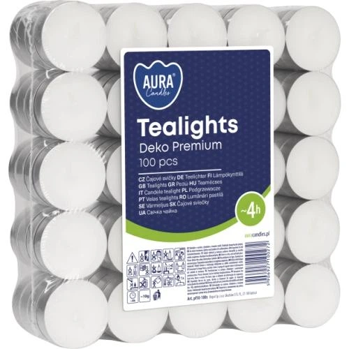 Свічки-таблетки чайні без запаху 4 години горіння 100 шт. (СВ-100)