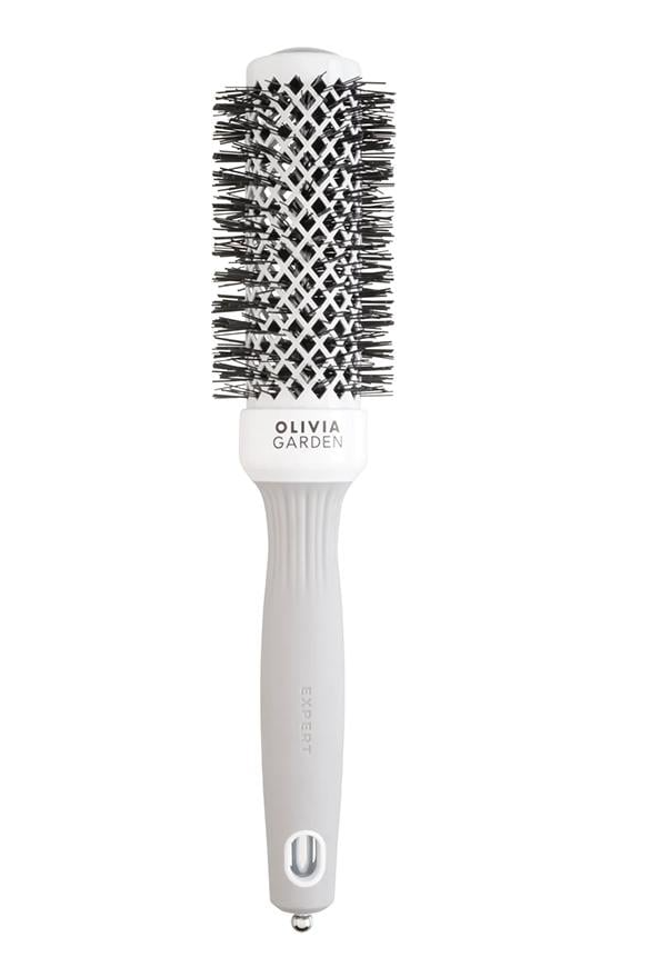 Термобрашинг керамический Olivia Garden Expert Blowout Shine профессиональный для укладки волос с ионным покрытием 35 мм White&Grey (49208) Термобрашинг керамический Olivia Garden Expert Blowout Shine профессиональный для укладки волос с ионным покрытием 35 мм White&Grey (49208)
