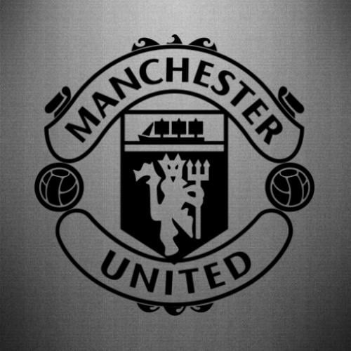 Наклейка Manchester United 29,8x30 см Черный (21561892)