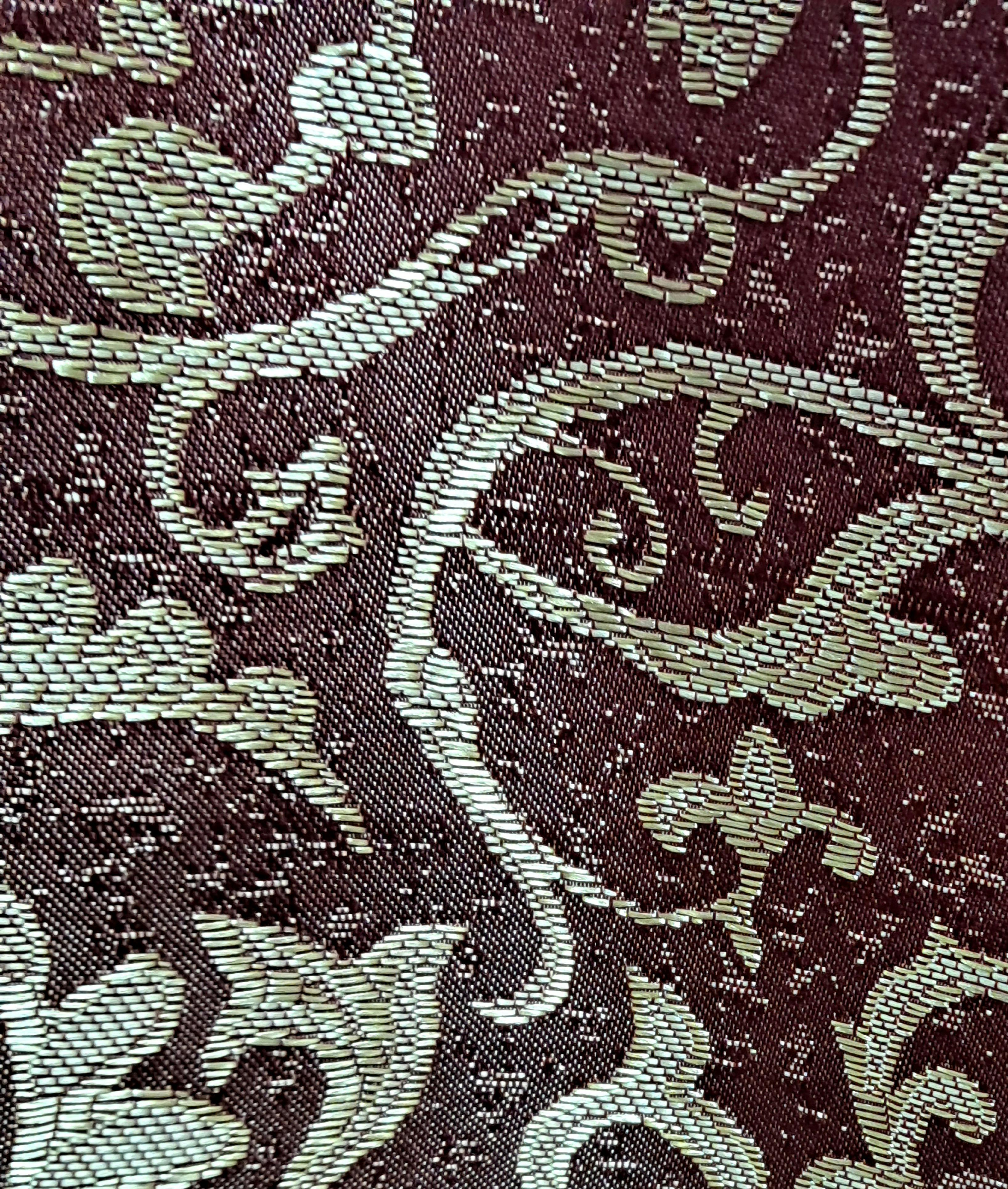 Штора Завиток 150х270 см Бордовый/Золотой (RD-1-5) - фото 2 Штора Завиток 150х270 см Бордовый/Золотой (RD-1-5) - фото 2