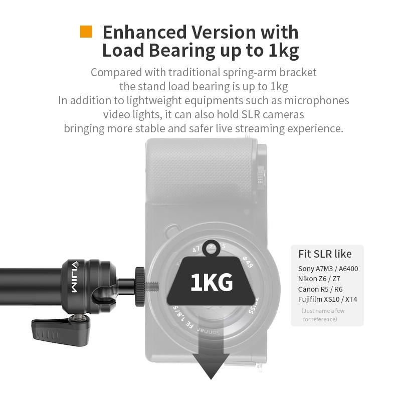 Штатив-держатель Ulanzi Vijim Desktop C-CLAMP Flexible Arm/Light Stand Two- Stages UV-2676 LS06 (2676) - фото 13 Штатив-держатель Ulanzi Vijim Desktop C-CLAMP Flexible Arm/Light Stand Two- Stages UV-2676 LS06 (2676) - фото 13