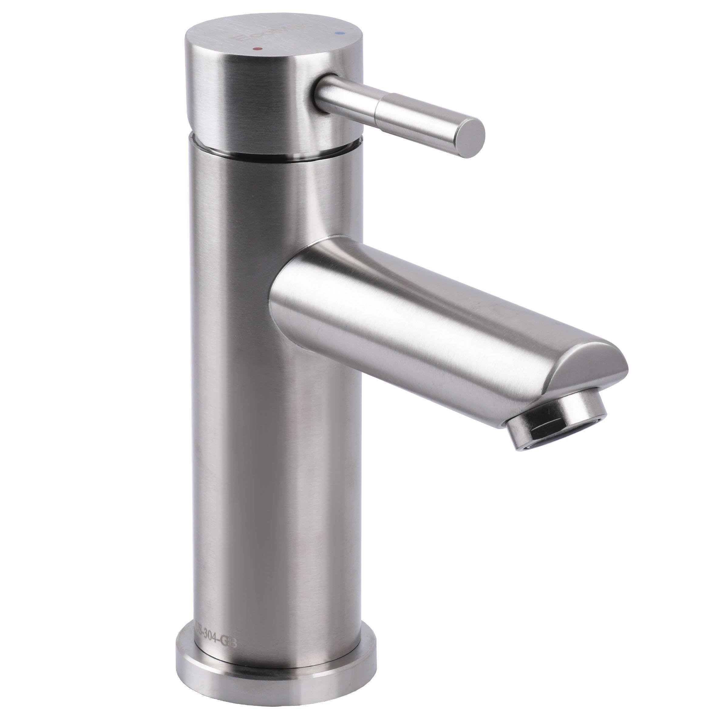 Змішувач для умивальника EMIX нержавіюча сталь (26993)