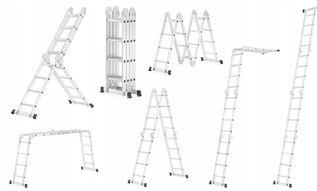 Лестница-трансформер Higher 4х4 с платформой 4-х секционная (10180608) - фото 10 Лестница-трансформер Higher 4х4 с платформой 4-х секционная (10180608) - фото 10