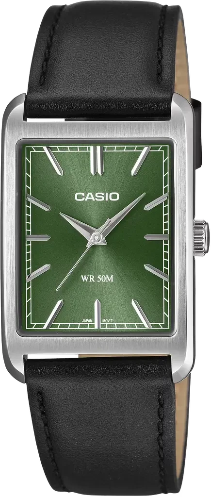 Мужские наручные часы Casio Timeless Collection MTP-B215L-3A со стальным корпусом Зеленый (3139706452)