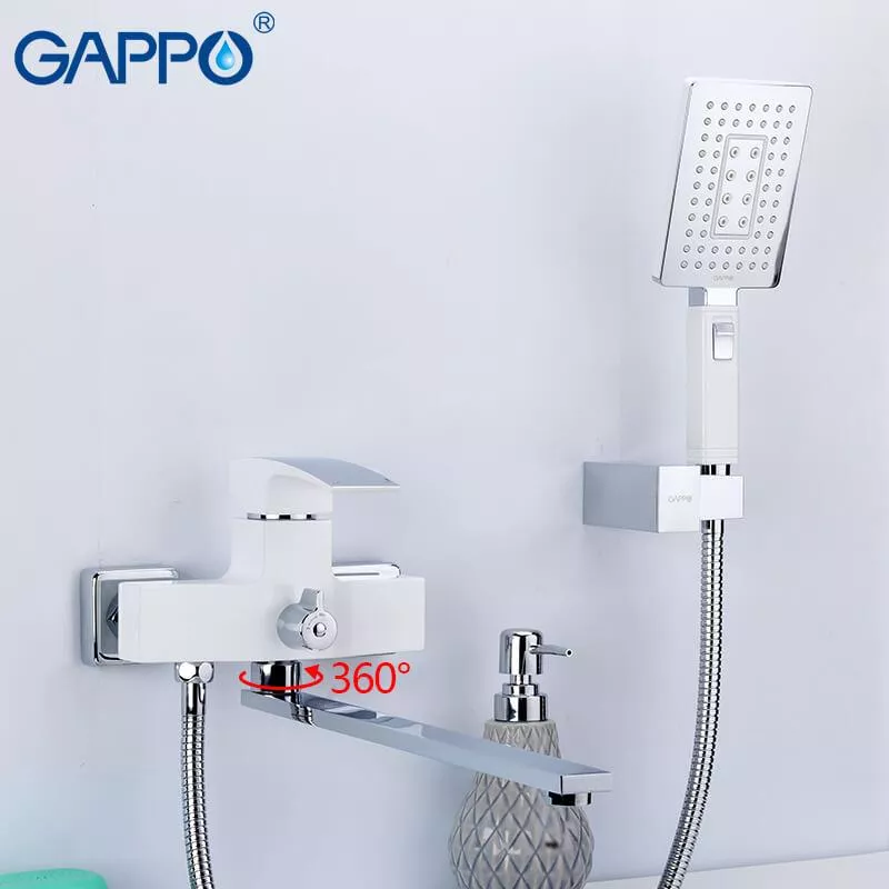 Смеситель для ванны Gappo G2207-7 Белый/Хром (SQ-1033988 SQ-1033988) - фото 2 Смеситель для ванны Gappo G2207-7 Белый/Хром (SQ-1033988 SQ-1033988) - фото 2