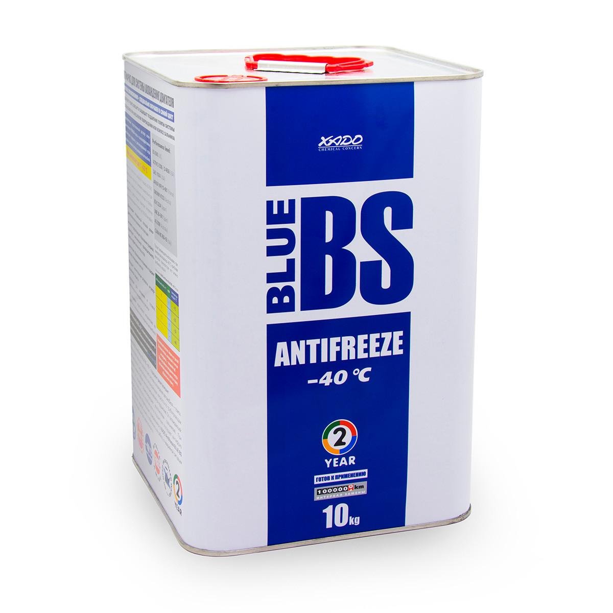 Антифриз для двигуна XADO Antifreeze Blue BS -40⁰С 10 кг