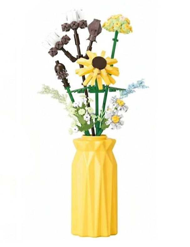 Конструктор интерьерный Gratitude серия Flowers for Mom Цветы в лимонной вазе (2104619272)