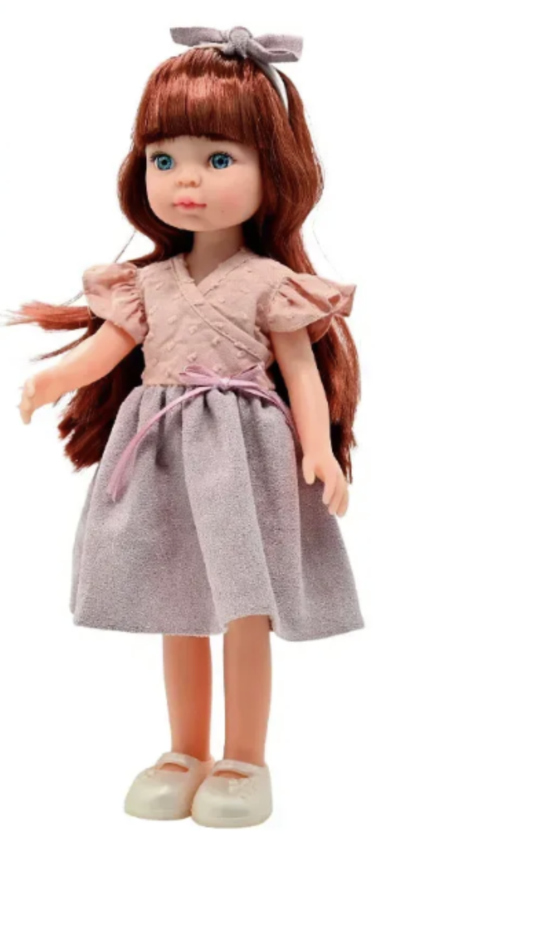Лялька з вбранням та аксесуарами з коричневим волоссям із рухомими суглобами 33 см (2694304999)