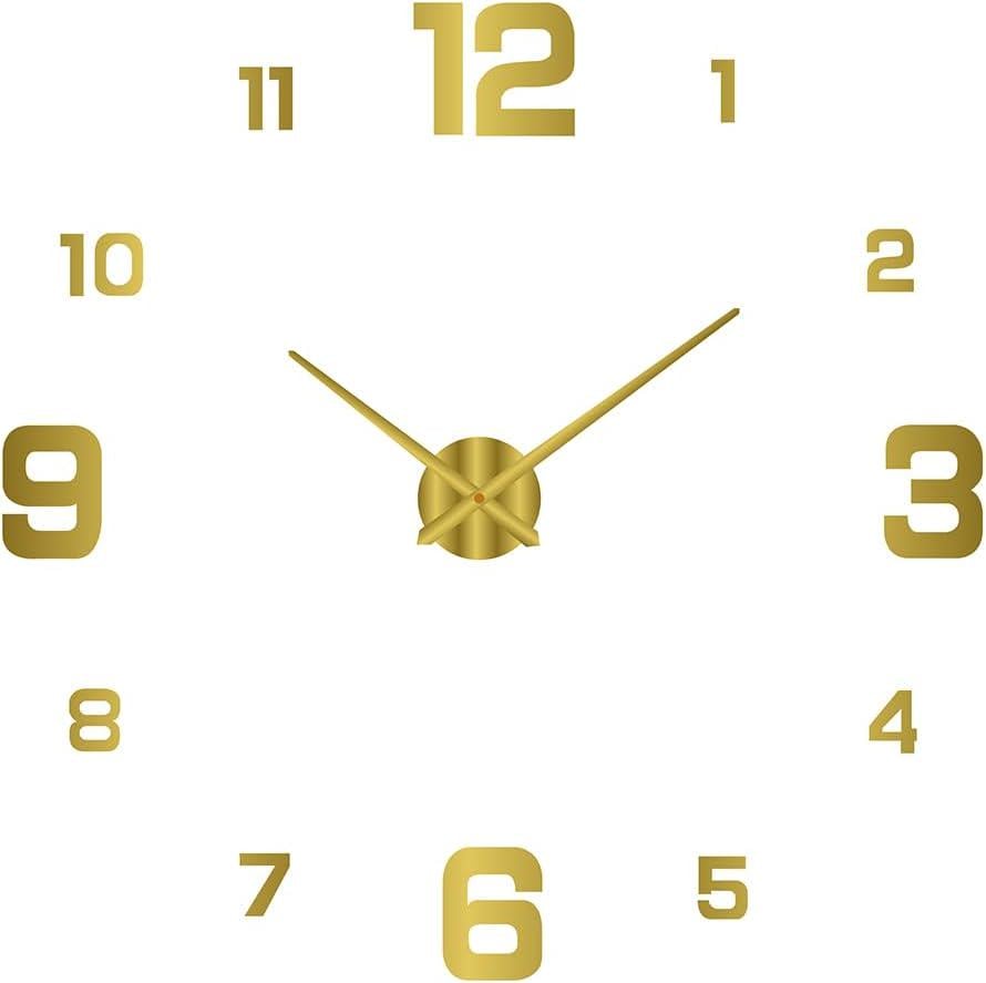 Часы настенные стрелочные 3D Gold (25230949)