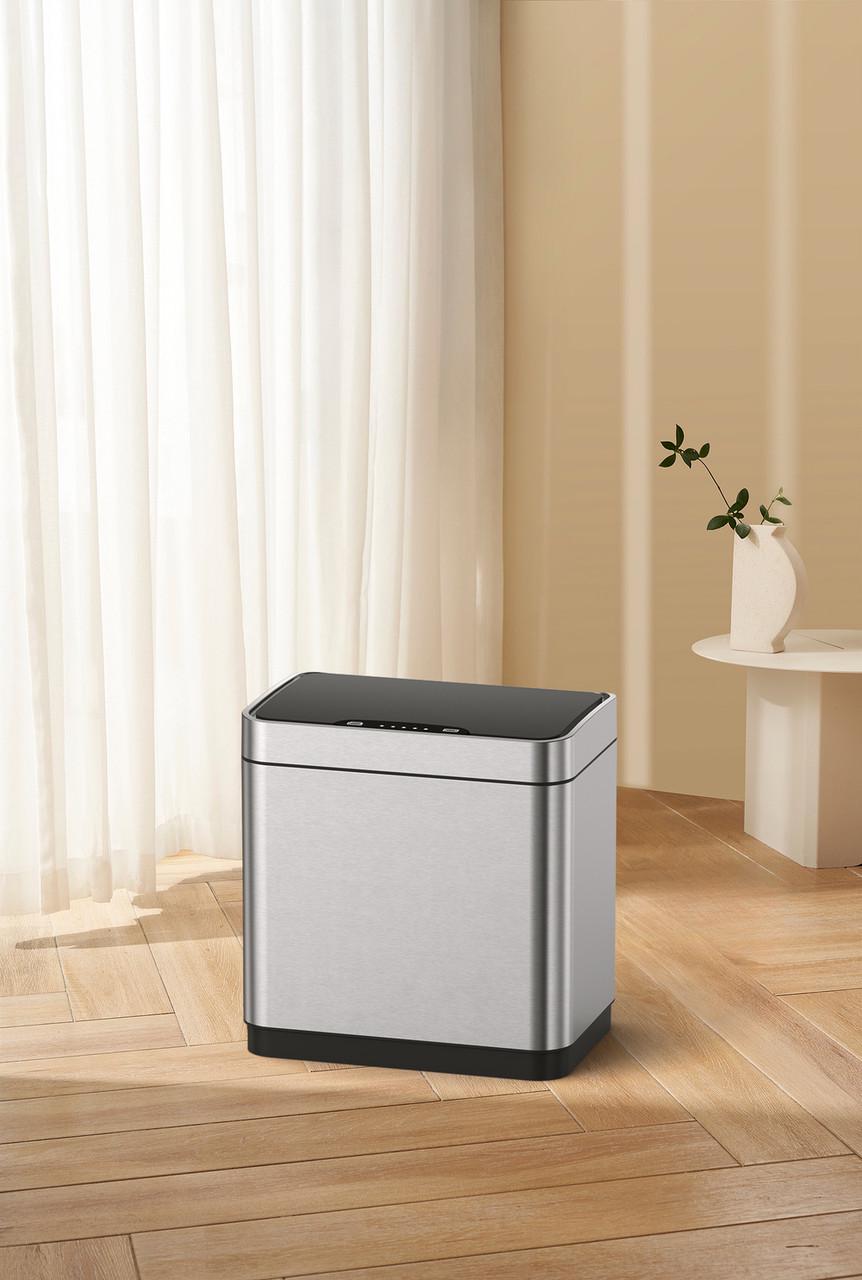 Мусорное ведро сенсорное Koer TC-020312-02 прямоугольное 12 л Нержавеющая сталь (KR5586) - фото 3 Мусорное ведро сенсорное Koer TC-020312-02 прямоугольное 12 л Нержавеющая сталь (KR5586) - фото 3