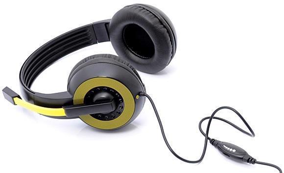 Гарнітура Gemix HP-661MV Чорно-жовтий (7420189) - фото 3