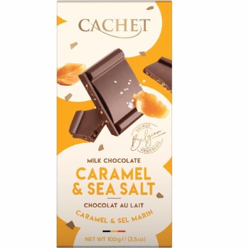 Шоколад молочный Cachet Caramel&Sea Salt 21431 100 г