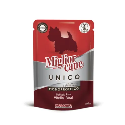 Корм влажный для собак Morando Migliorcane UNICO паштет из телятины 100 г (2452)