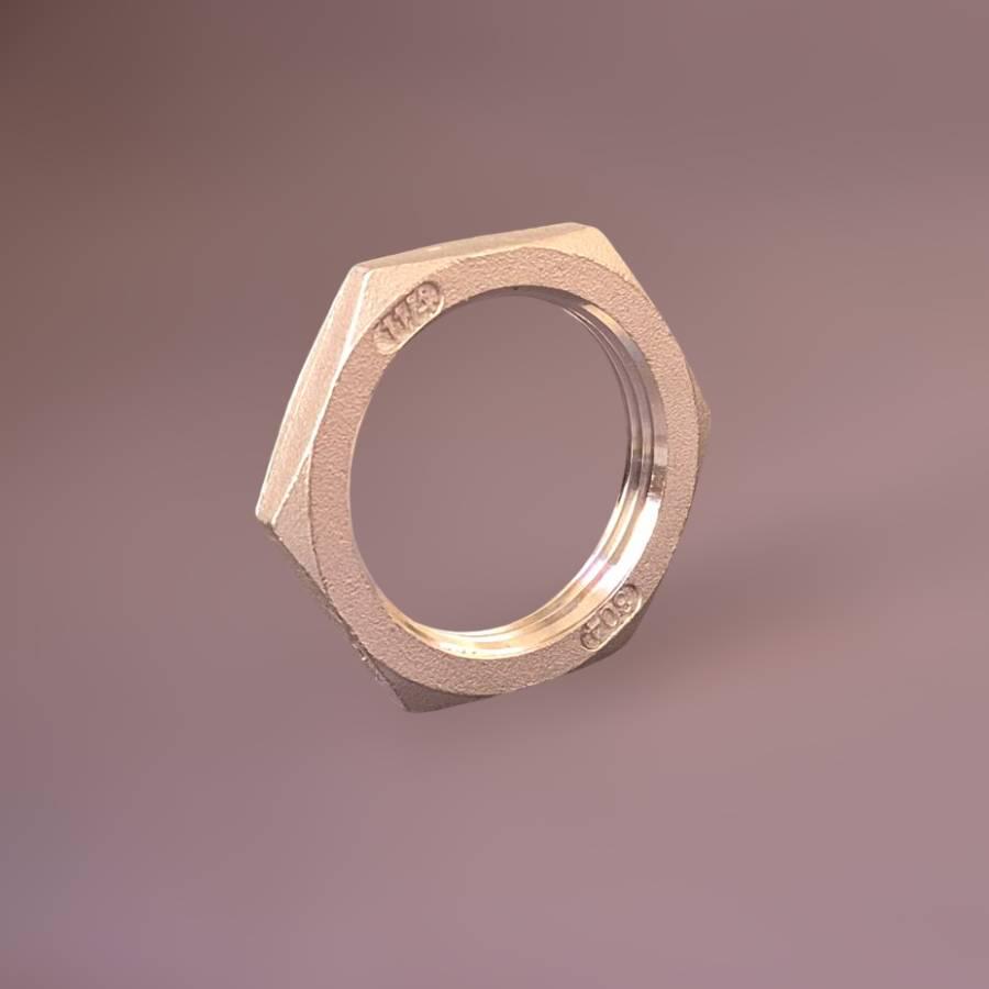 Контргайка нержавеющая муфтовая DN32 1"1/4 н/ж сталь AISI304 шестигранная резьба BSPP ГОСТ 8969-75 - фото 2 Контргайка нержавеющая муфтовая DN32 1"1/4 н/ж сталь AISI304 шестигранная резьба BSPP ГОСТ 8969-75 - фото 2