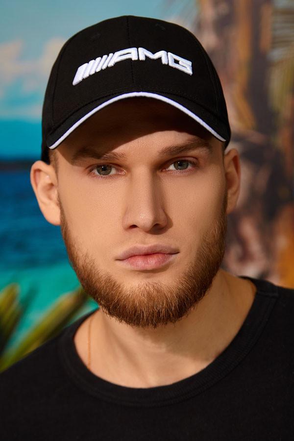 Бейсболка для автомобилистов Braxton "AMG" унисекс Черный (1321)