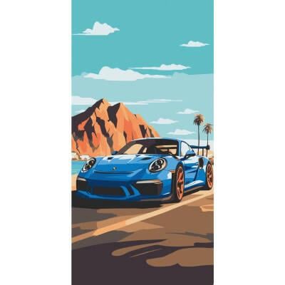 Картина по номерам ART CRAFT Sports car лак 40х80 см (2987253317)