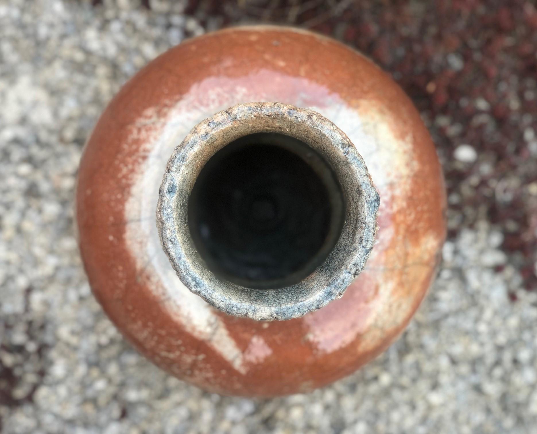 Ваза керамічна handmade в рустикальному стилі/випал в техніці Раку 32 см (SKU106) - фото 8 Ваза керамічна handmade в рустикальному стилі/випал в техніці Раку 32 см (SKU106) - фото 8