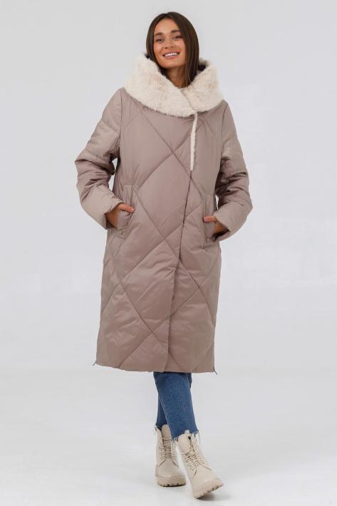 Пуховик зимний р. 54 Бежевый (026w\54)