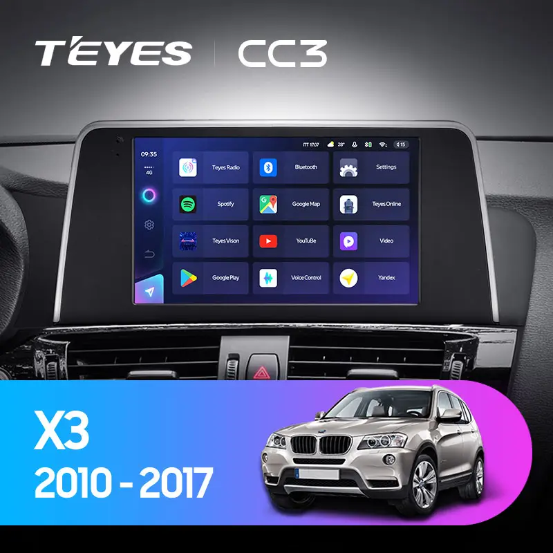 Автомагнітола штатна Teyes CC3 360° для BMW X3 F25 2010-2017 Android CC3 6+128G Wi-Fi+4G (1657685667) - фото 3