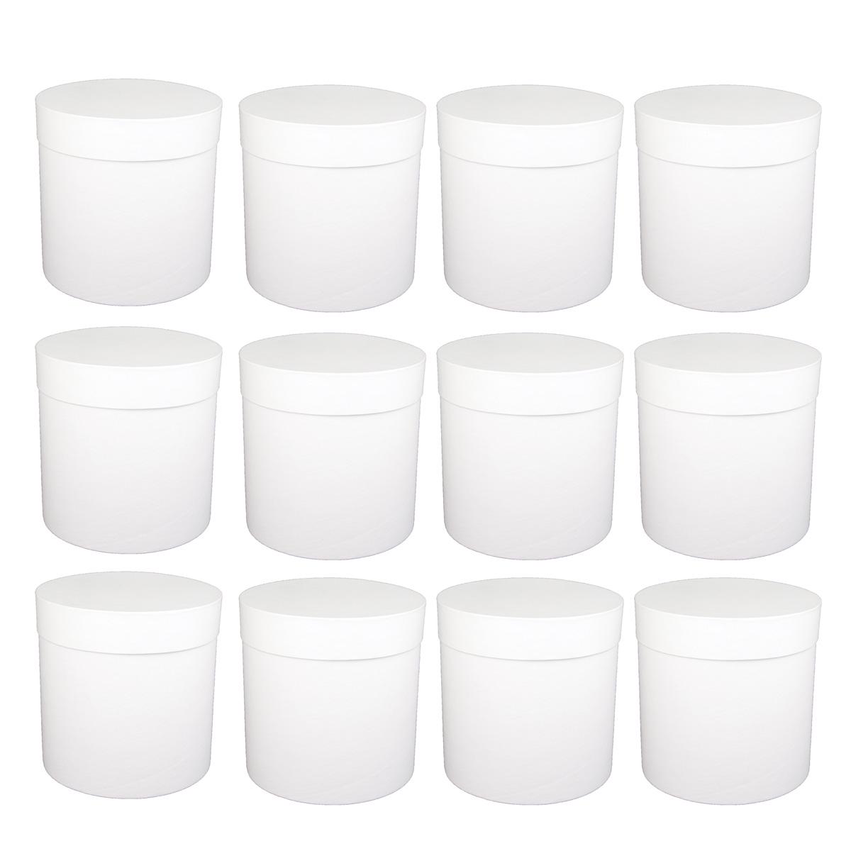 Коробка Perfectbox цилиндрическая набор 12 шт. 16х15х15 см Белый (15161214)