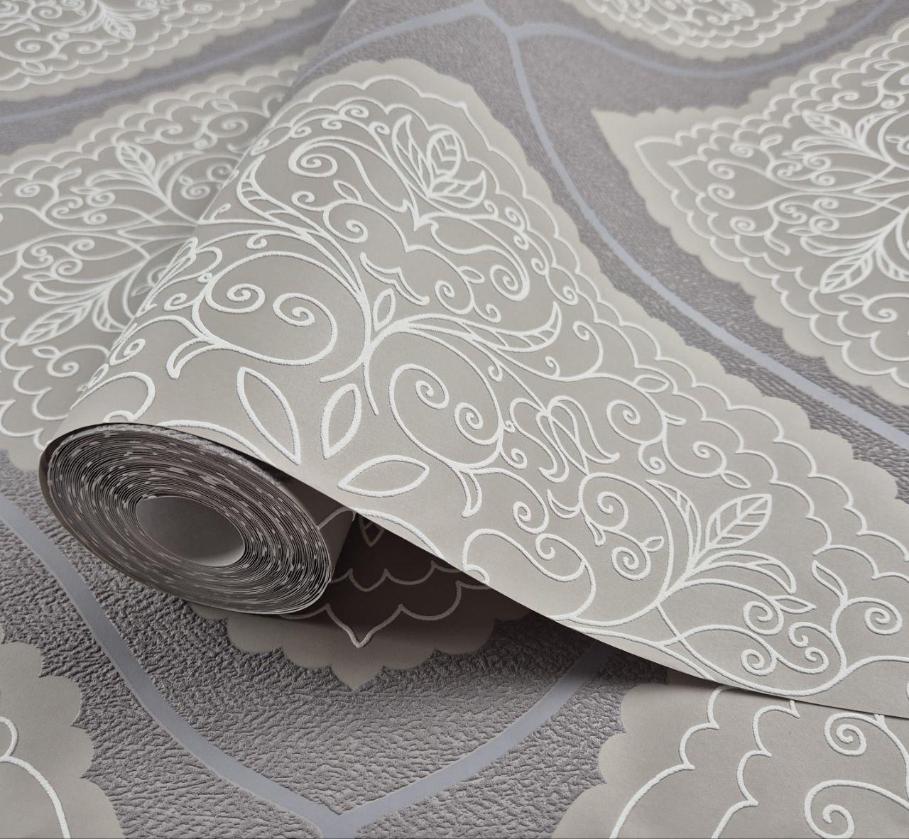 Обои виниловые на флизелине Marburg 57101 0,53х10,05 м Кофейный (2785922084)