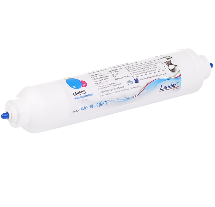 Постфильтр для обратного осмоса Leader GAC-1OL-QC (2815) - фото 3
