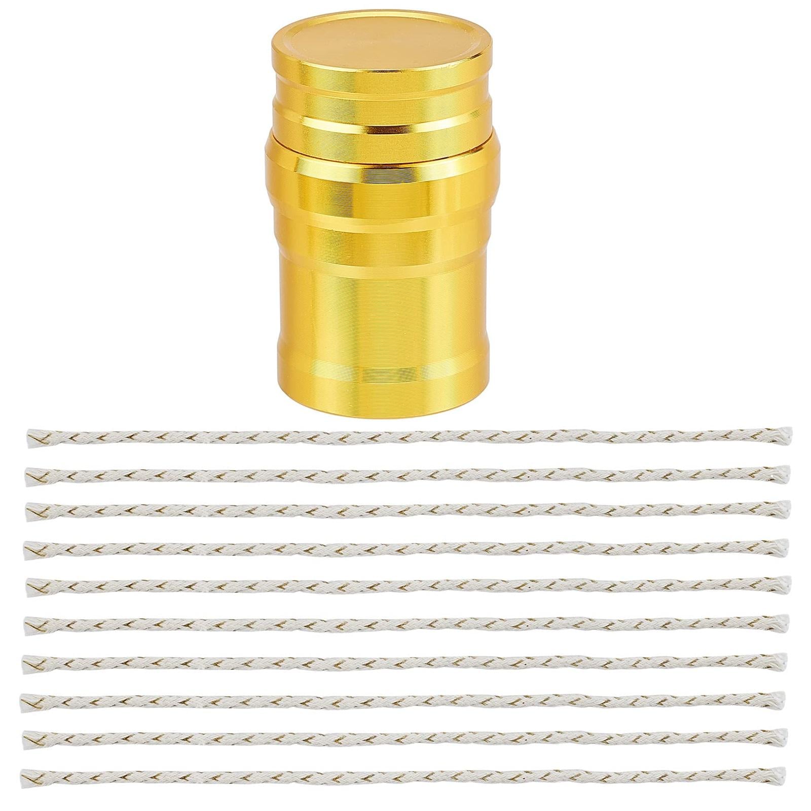 Мини-спиртовка AkodFlame с набором фитилей для разжигания огня 10 фитилей (1916)