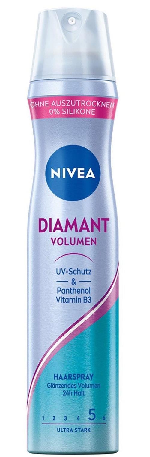 Лак для создания объема волос чрезвычайно сильной фиксации с блеском Nivea Diamant Volumen 250 мл - фото 1