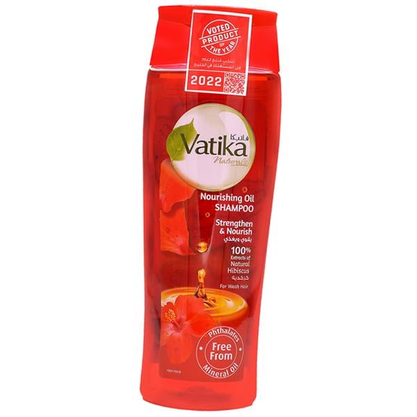 Шампунь Dabur Vatika Naturals Nourishing Oil Shampoo Hibiscus с маслом гибискуса 425 мл (43634072)