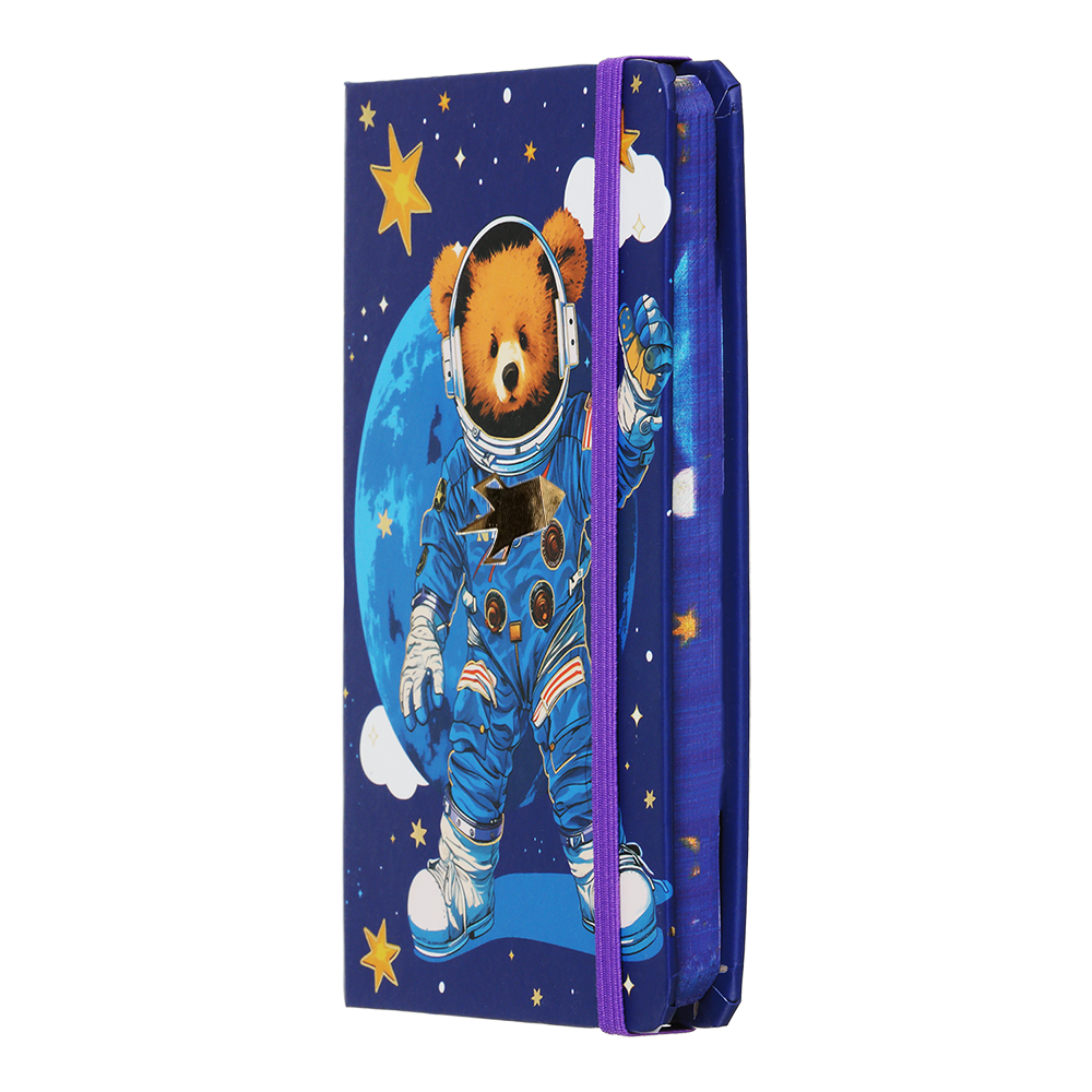 Блокнот Buromax BEAR на резинке А6 80 листов в клетку (ZB.116103) - фото 2