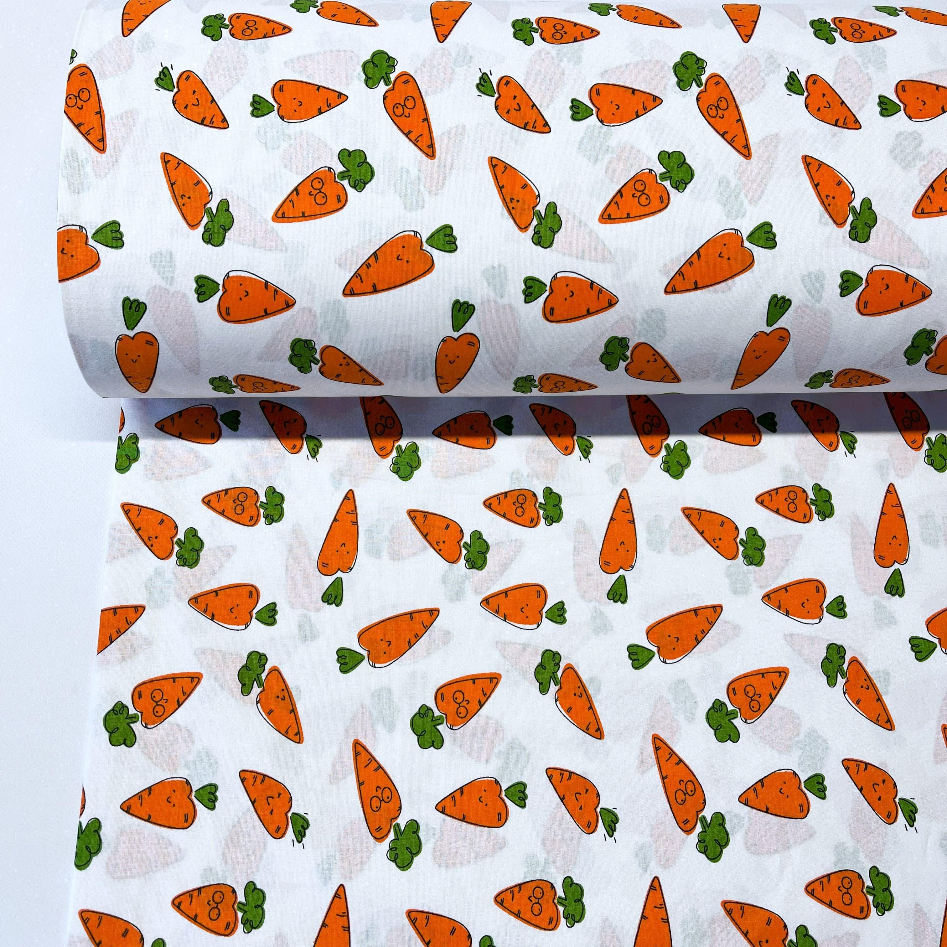 Ткань для постельного белья морковки ранфорс 240 см Белый (М04028/1 00803)