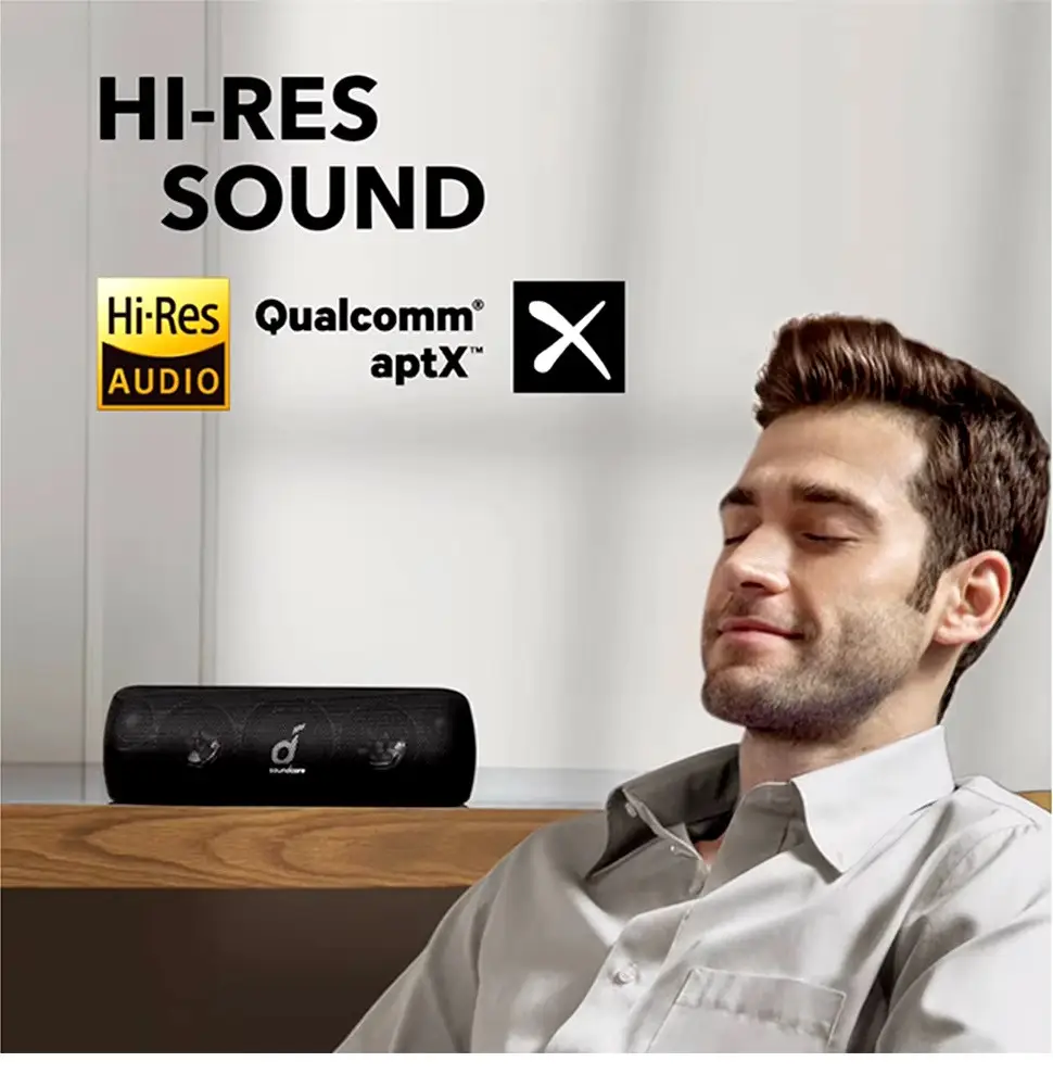 Портативная колонка Anker SoundCore MotionPlus Bluetooth 30W 6700 mAh IPX7 - фото 3 Портативная колонка Anker SoundCore MotionPlus Bluetooth 30W 6700 mAh IPX7 - фото 3