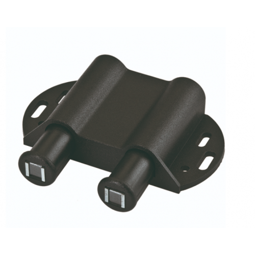 Відштовхувач подвійний Sigma для меблевих фасадів на магніті Чорний (714370)