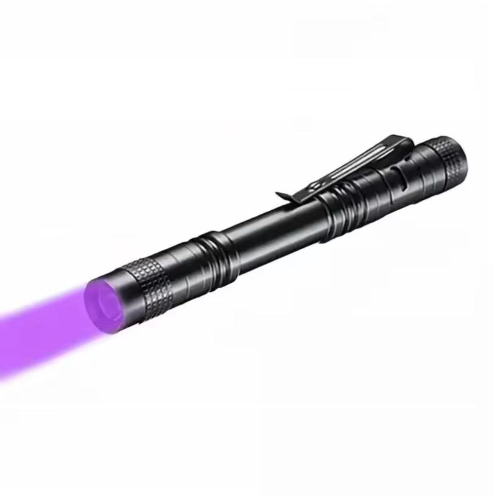 Ліхтарик ультрафіолетовий Type2 Long LED UV Flashlight 395 Portable Mini Ultraviolet Torch 2хАА Black (UVFTT2LK) - фото 9