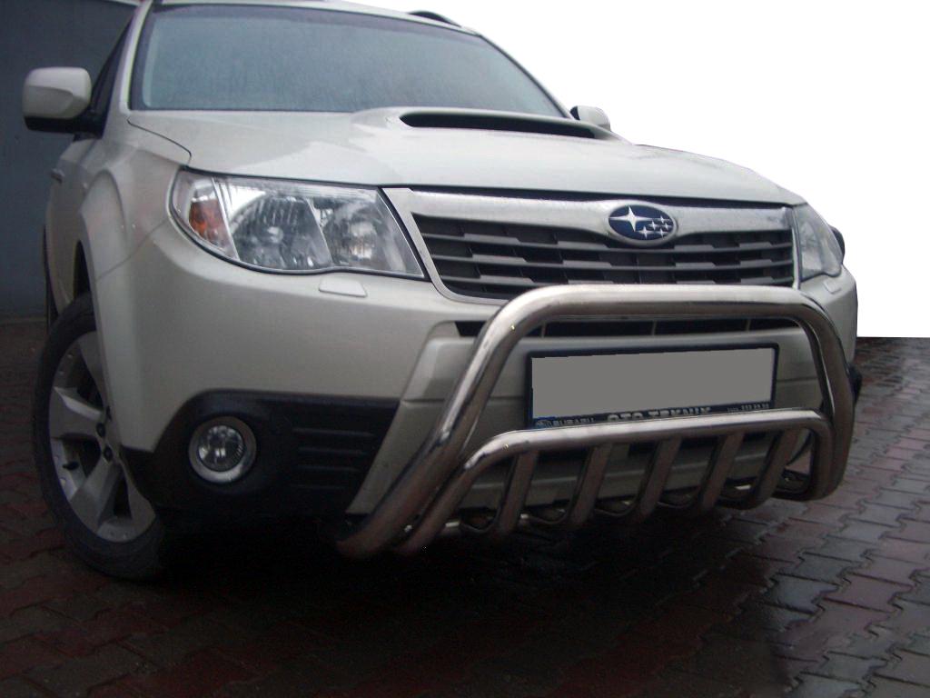 Кенгурятник WT002 CAN для Subaru Forester 2008-2013 гг. нержавеющая сталь Хром