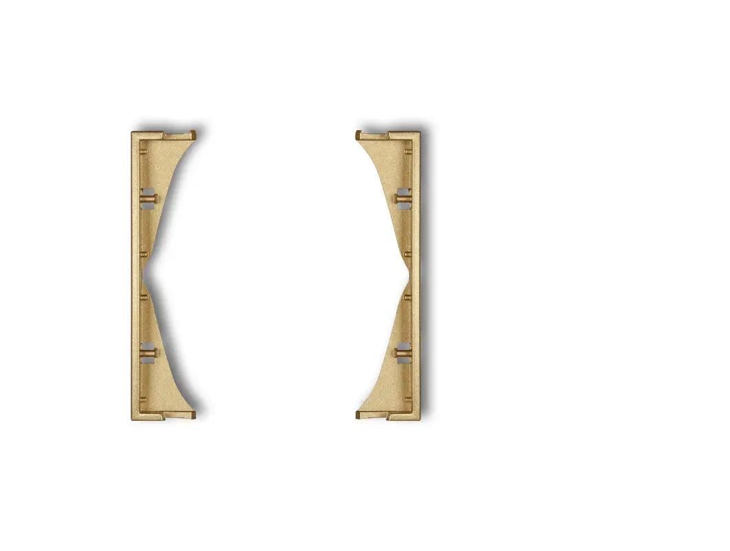 Рамка промежуточная Karlik Mini для розетки выключателя Золотистый (29MRP-2)