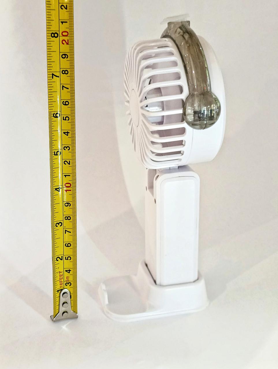 Вентилятор на акумуляторі з розпиленням води 20 см Білий - фото 5 Вентилятор на акумуляторі з розпиленням води 20 см Білий - фото 5