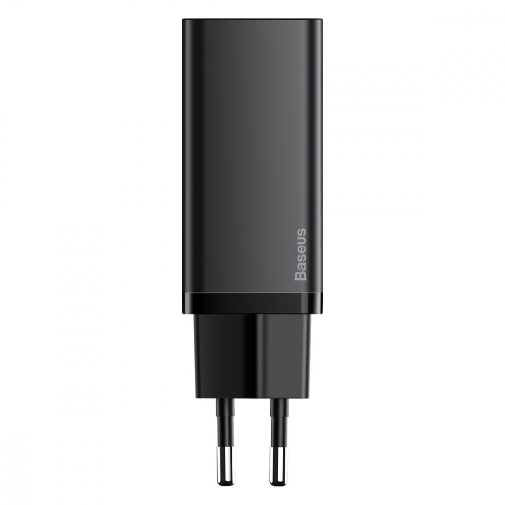 Зарядное устройство BASEUS GaN2 Lite Quick Charger 65 W 1 Type-C+1 USB Black