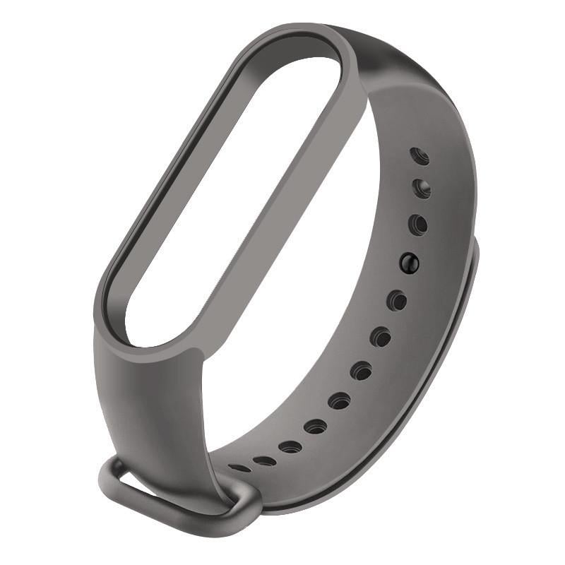 Ремешок силиконовый для Xiaomi Mi Band 5/6 Dark Gray (00000037249_16)