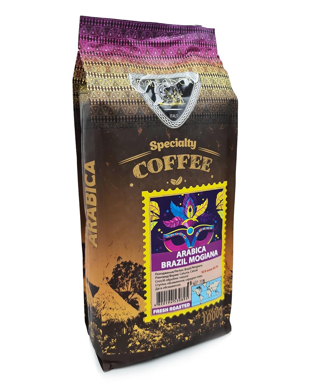 Кофе GALEADOR Arabica Brazil Mogiana 100/0 в зернах 1 кг (1212509131)