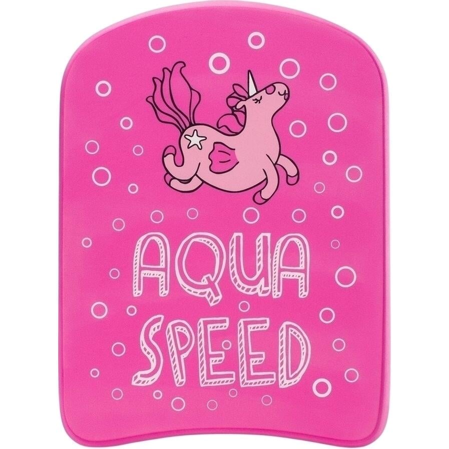 Доска для плавания детская Aqua Speed KIDDIE KICKBOARD Розовый (186-unicorn)