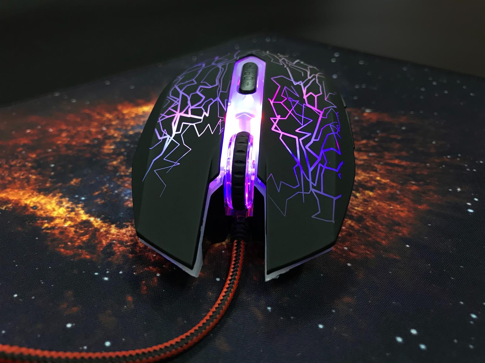 Компьютерная мышка проводная GamePro GS347 с подсветкой и ковриком Black (26449641) - фото 4 Компьютерная мышка проводная GamePro GS347 с подсветкой и ковриком Black (26449641) - фото 4