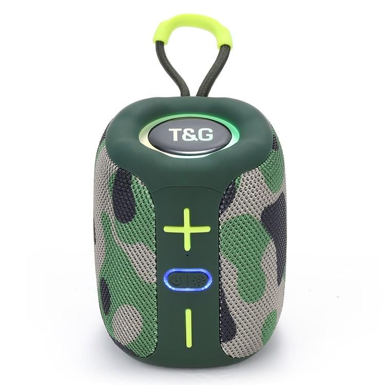 Портативная колонка T&G 658 8W с RGB подсветкой Camouflage