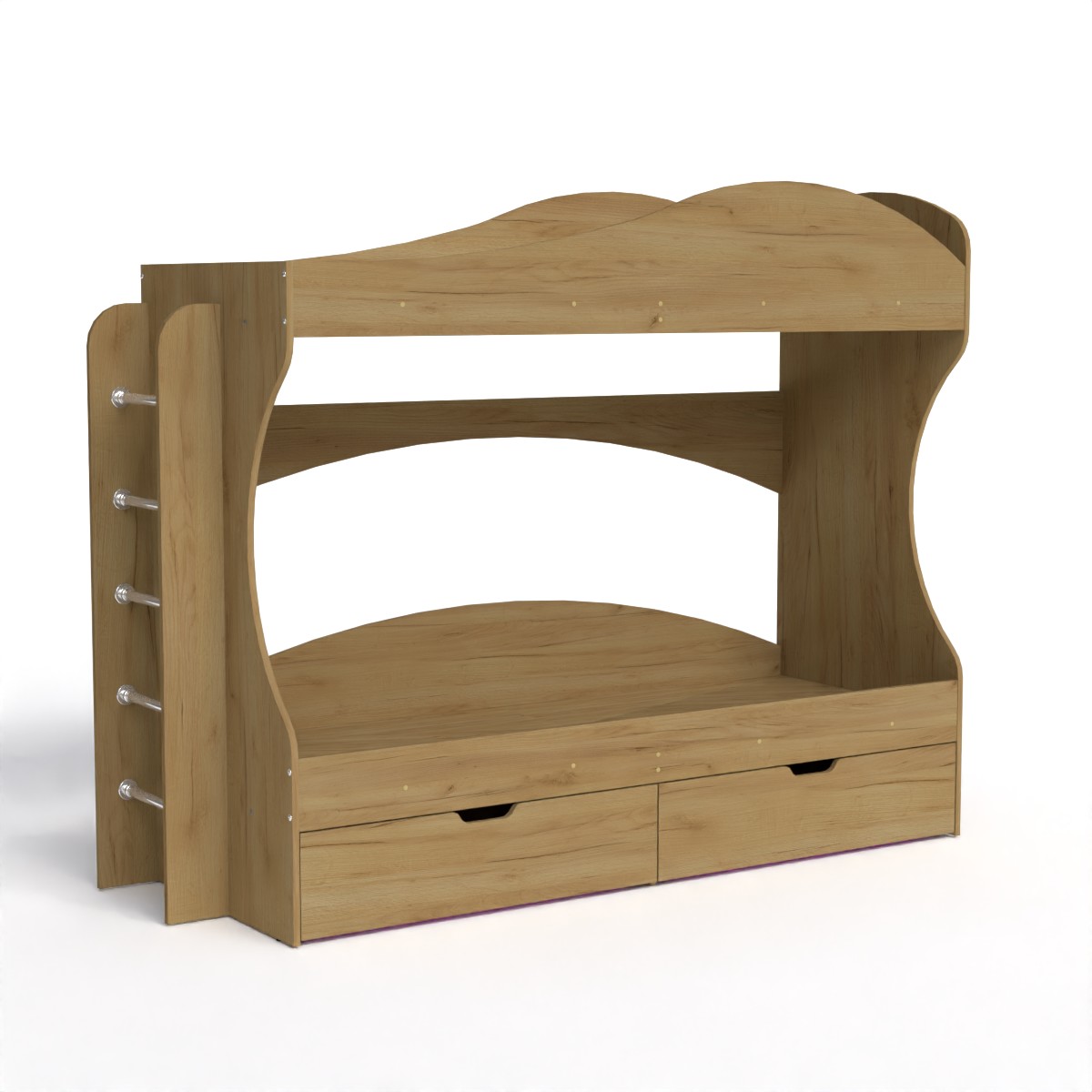 Ліжко двоярусне Компаніт Бриз 209,2х74,4х167 см Дуб крафт золотий (11489) - фото 1 Ліжко двоярусне Компаніт Бриз 209,2х74,4х167 см Дуб крафт золотий (11489) - фото 1