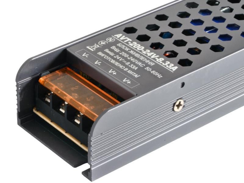 Блок живлення AVT IP20 24V 200W (23500063) - фото 4 Блок живлення AVT IP20 24V 200W (23500063) - фото 4