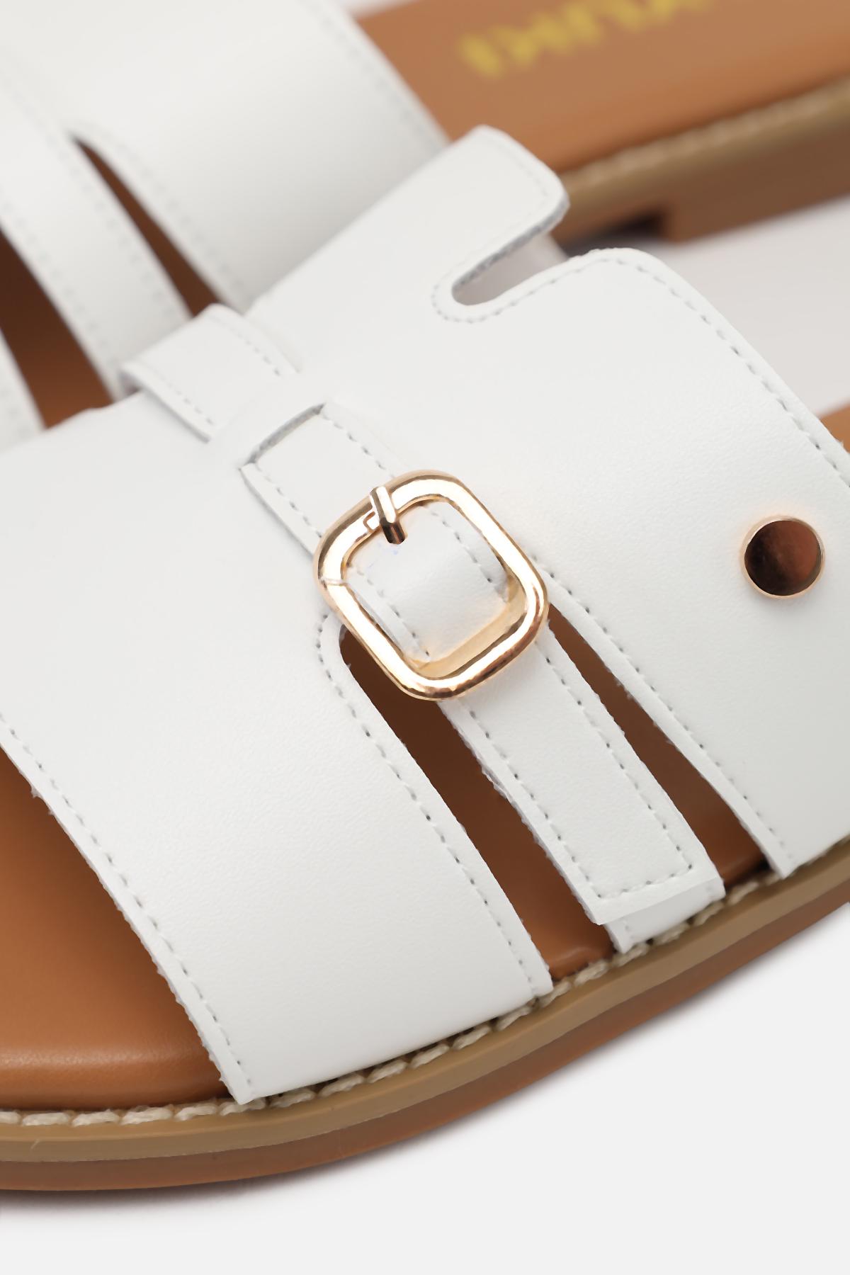 Шлепанцы женские ЦБ-00264122 р. 36 Белый (SKT001030592) - фото 4