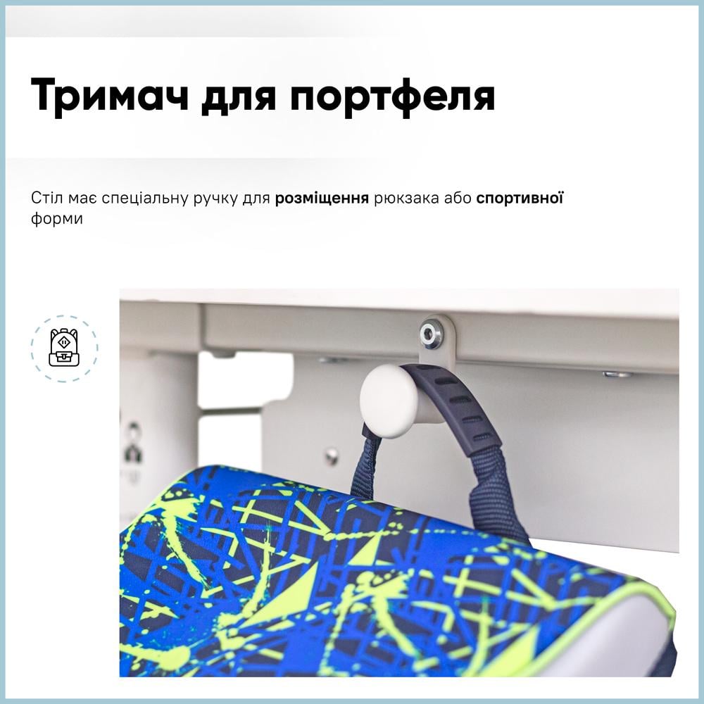 Парта трансформер шкільна Evo-kids TH-330 W/Z ергономічна Блакитний - фото 6 Парта трансформер шкільна Evo-kids TH-330 W/Z ергономічна Блакитний - фото 6