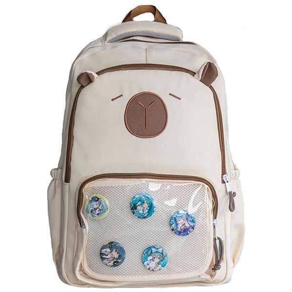 Рюкзак молодежный Capybara 45х31х13 см Бежевый (ЦБ-00032199) Рюкзак молодежный Capybara 45х31х13 см Бежевый (ЦБ-00032199)