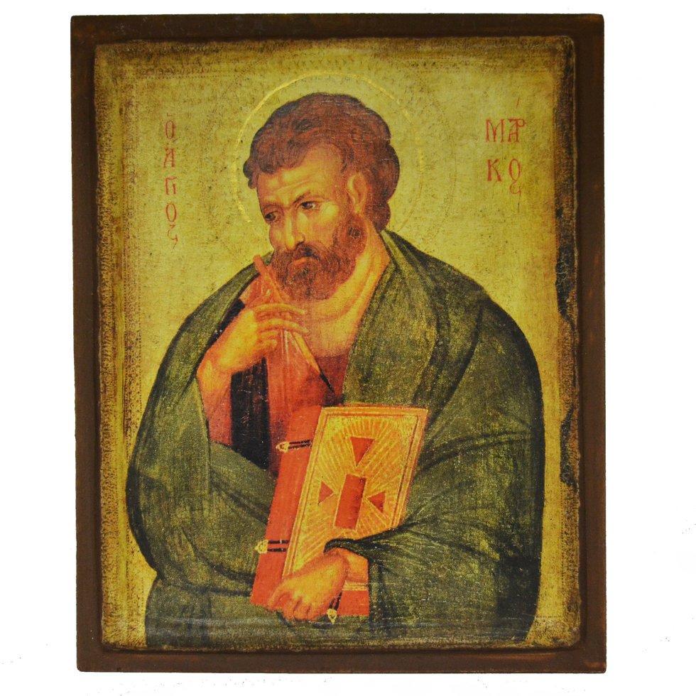 Икона Святой апостол Марк деревянная 20х15 см (112-0035м)